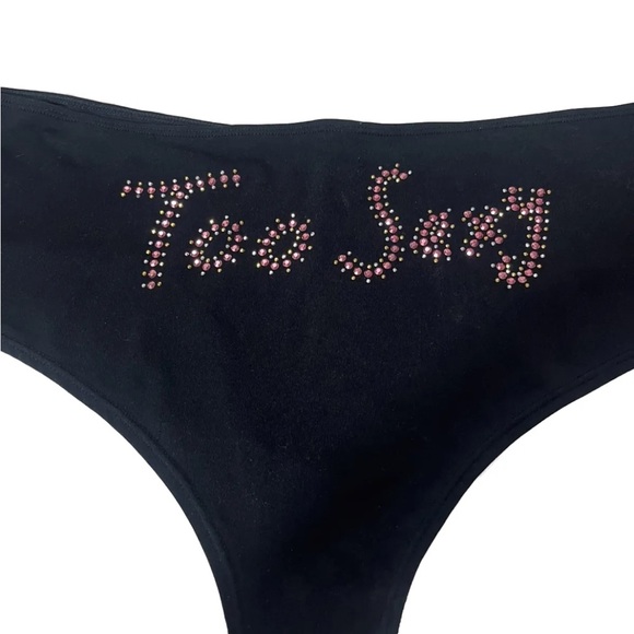 Victoria’s Secret two sexy panties, size large stretchy, black color - Picture 2 of 5